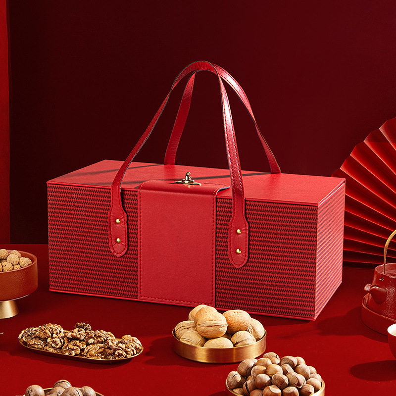 现货2025蛇年春节新年礼盒手提皮