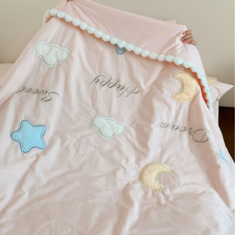 空调被夏凉被薄款纯棉水洗棉被子