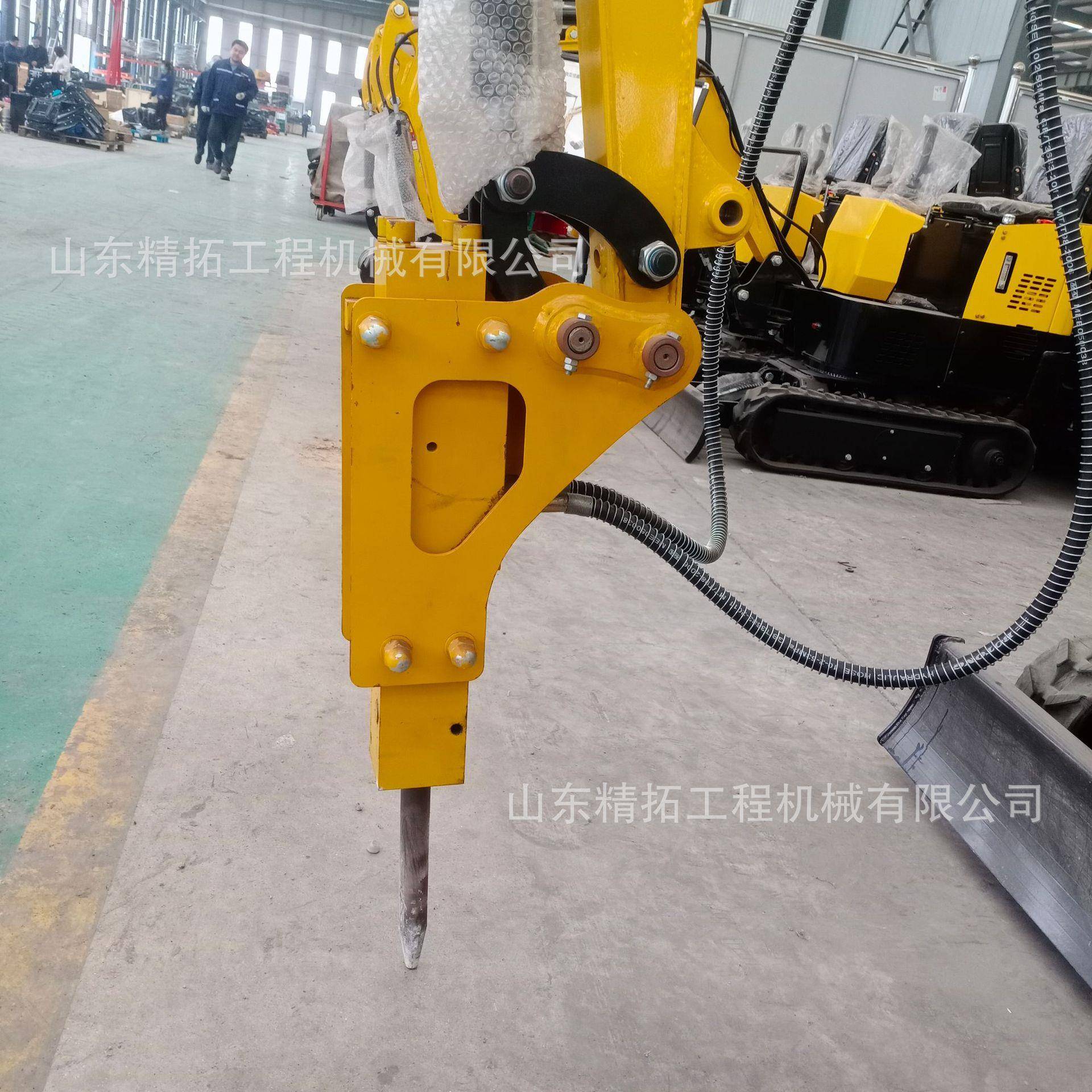 小挖机属具 液压拇指土器耙子松螺钻生产工厂破碎锤夹 出口小旋型