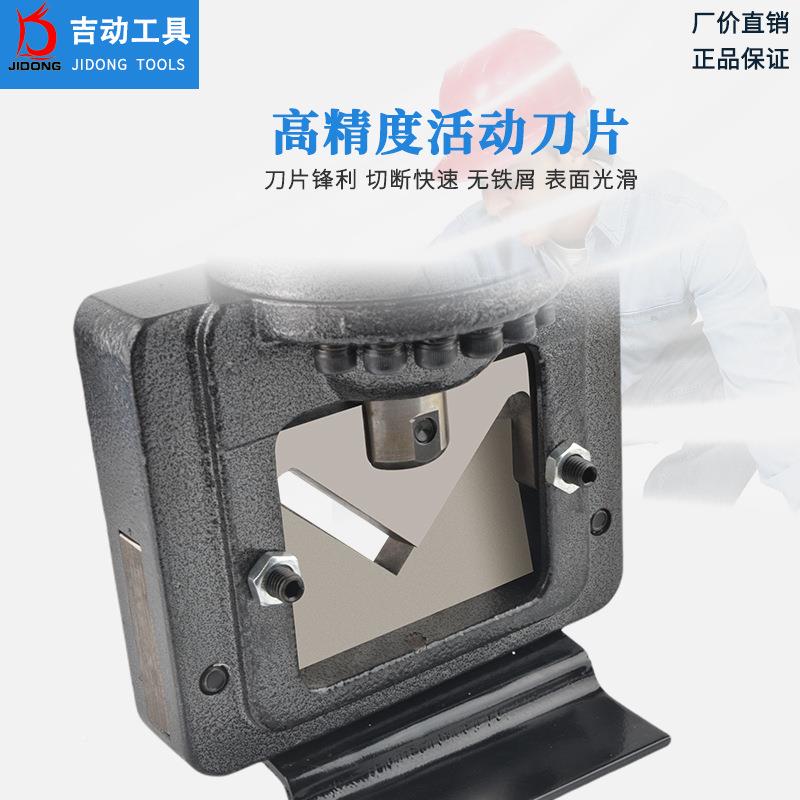 P-60J电动角钢切断机手提式一体式高 无品牌/空切断 断切冲孔机角