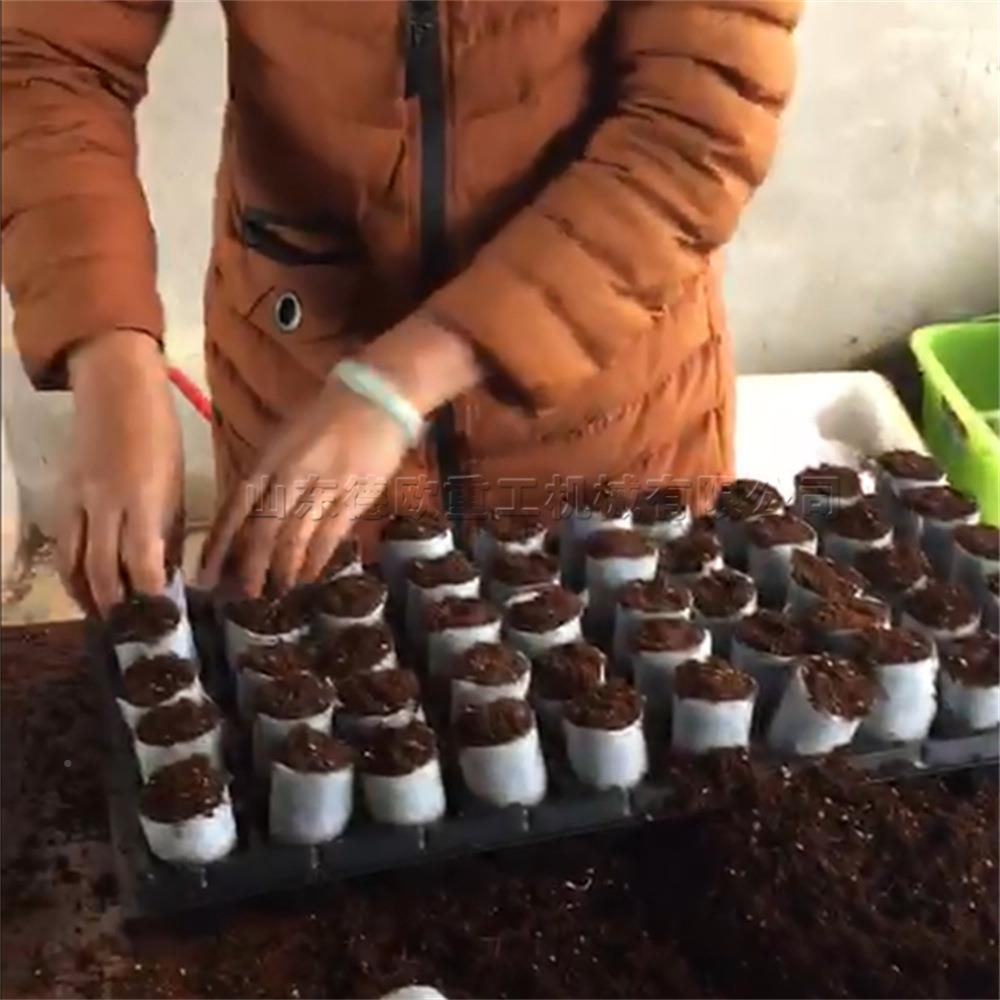 全自蔬育苗压块机 轻EHW动基卧菜式育苗制钵 无纺布营养块成机型