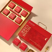 新款 鲜肉蛋黄酥盒子粒个定制 中秋礼盒空盒广式