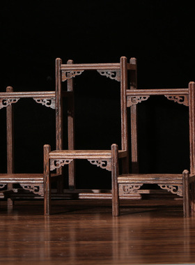 新实木鸡翅木小博古架家居客厅酒柜茶室办公室装饰品