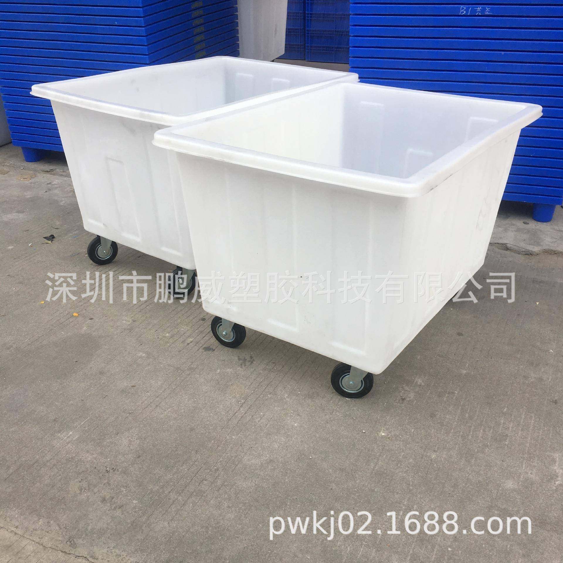 青L岛色塑胶400白箱带轮子工厂运ZCL输专用箱多功能煤石中胶专箱