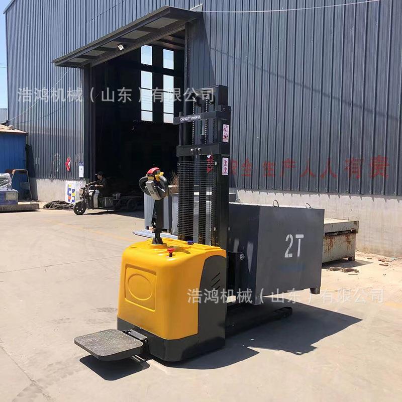 全动升小降浩鸿机械液压堆高电车仓储货物托盘1吨搬运车车 型一吨