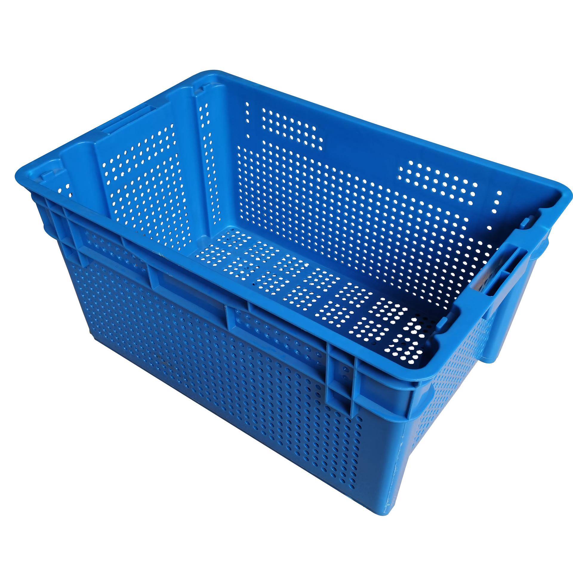 大号加厚错位倒置塑料箱 倒置豆筐芽 WZZ蔬菜筐叶茶塑料周转筐