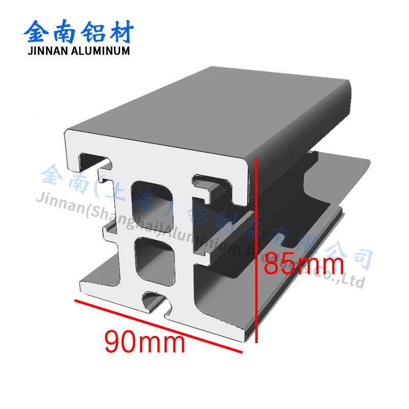 RGV导轨堆1垛机轨道90*85 VPC铝合金材机械模组导轨85/ 90/0型0轨