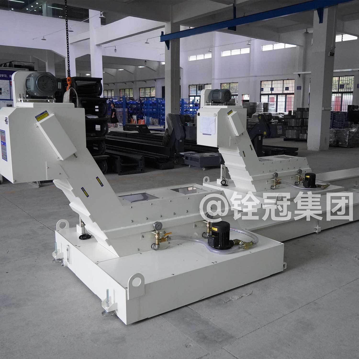 机床排屑机反冲机滚筒比白精色密过滤刮板HHW排屑机亚迪排屑厂家