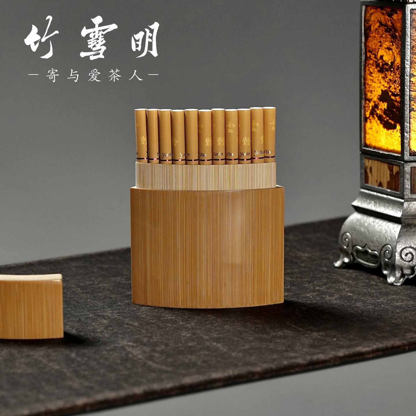 竹雪明|老玉竹烟盒手工抛光打磨便携储烟盒文玩竹制复古竹木烟具