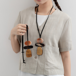 【五百推荐】LIELRAM裂冉百搭圆形/椭圆项链毛衣链