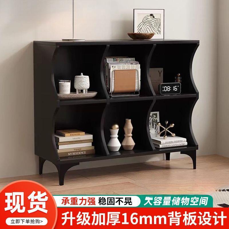 黑色餐边柜简约现代过道柜网红收纳柜入户客厅桌柜储物小户型