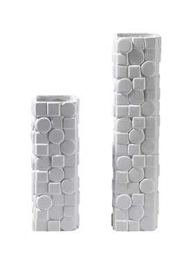 现代器样板房办公室家居客厅创意树脂瓶软装饰品