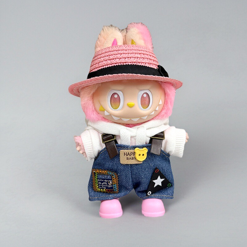 适用labubu娃衣拉布布17cm衣服