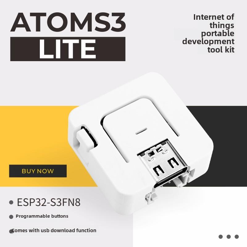 官方M5Stack Atoms3 Lite Esp32-S3可编程控制器嵌入式物联网开发