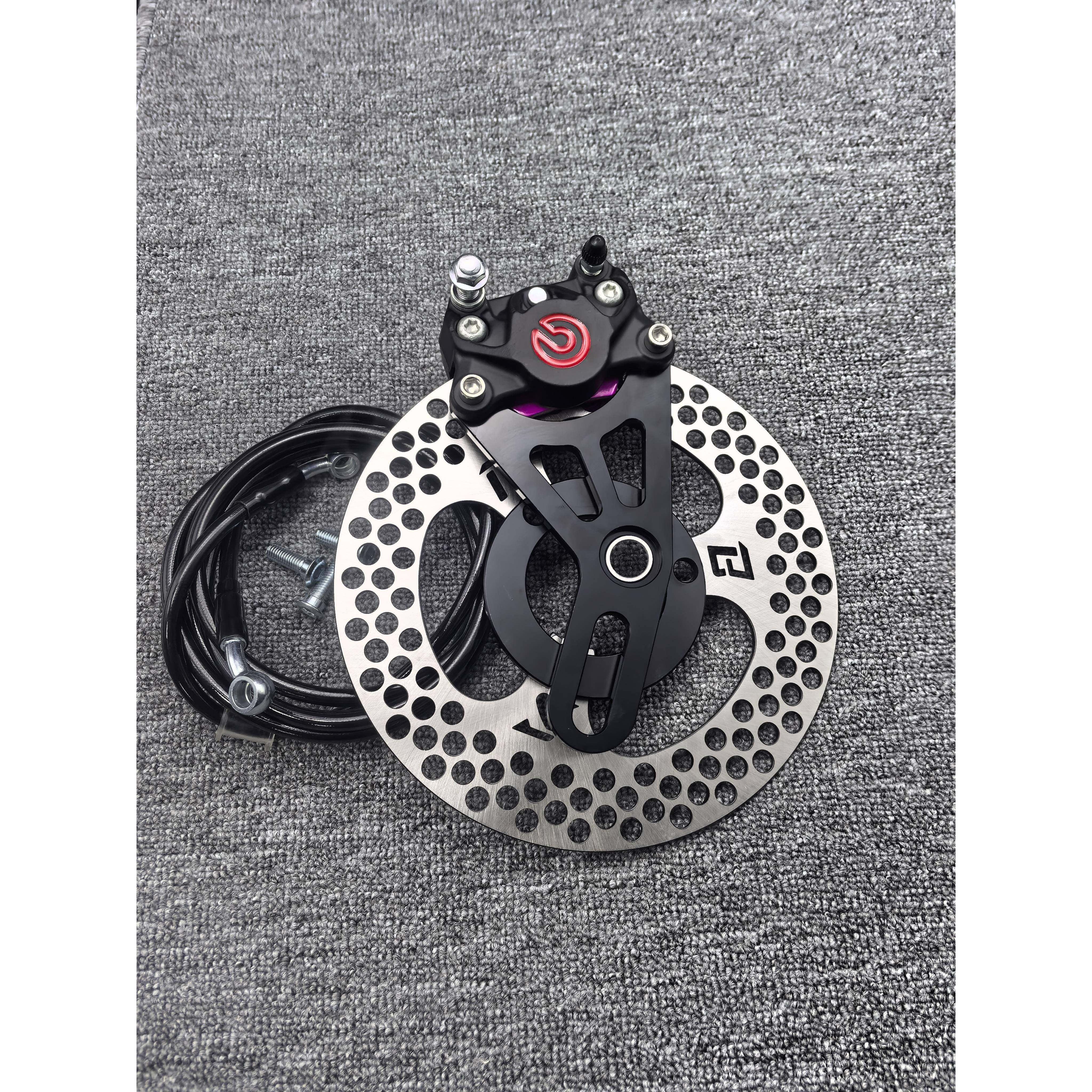 国产浇筑布雷博小螃蟹卡钳改装套装通小牛九号电摩用款