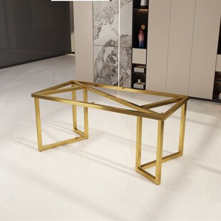 岩板桌腿支架桌脚办公餐桌桌架大板茶桌底座大理石金属台脚