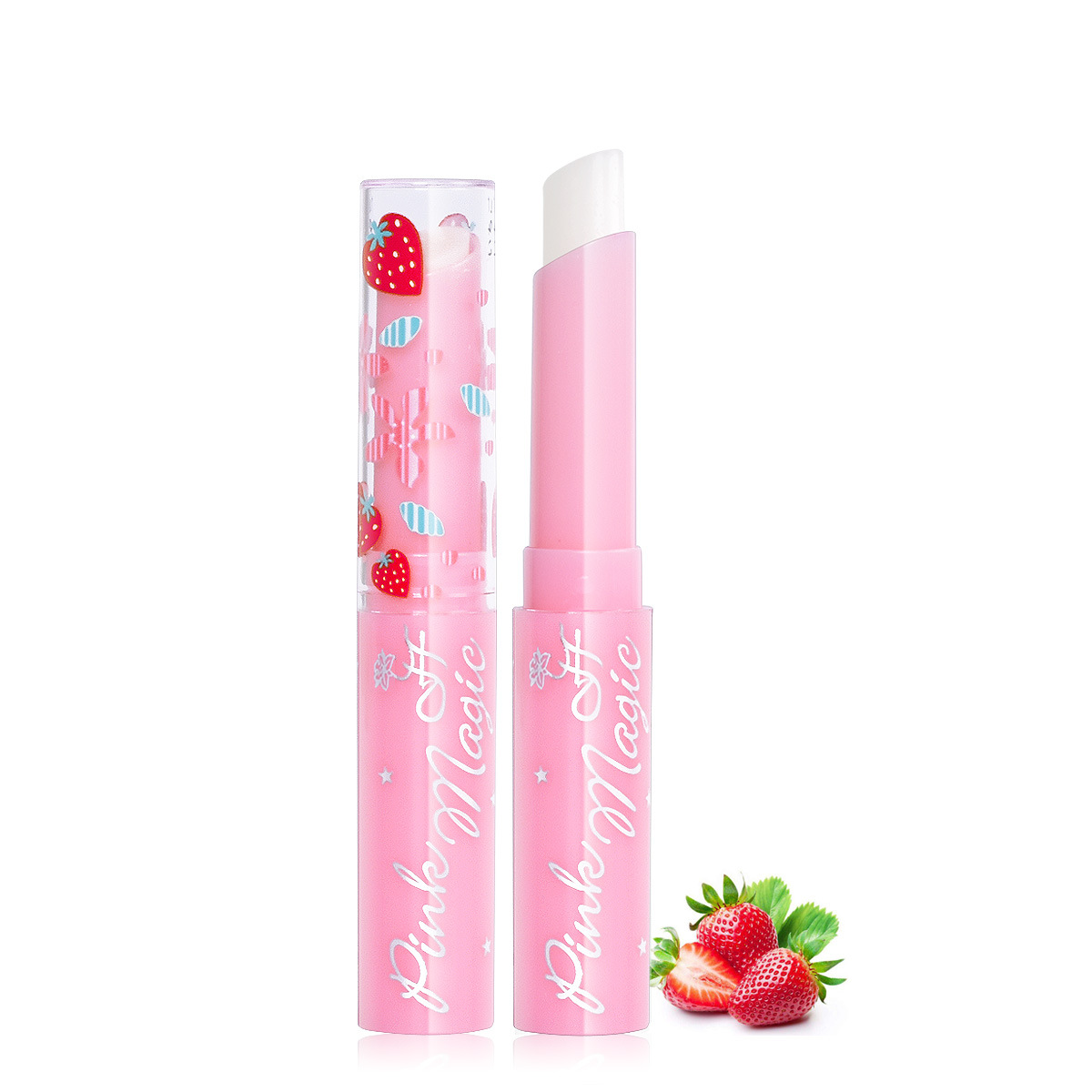 Lip Balm恒芳HengFang草莓莹润变色口红滋润唇膏平价速卖通9036