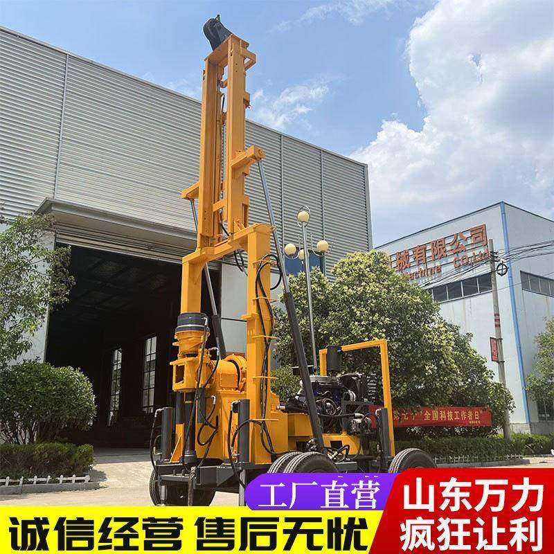 轮式可牵引液压水井钻机地质勘探取芯钻机山区家用柴油打井机,五金/工具,工程钻机,淘宝优惠券,粉丝福利购,淘宝优惠卷