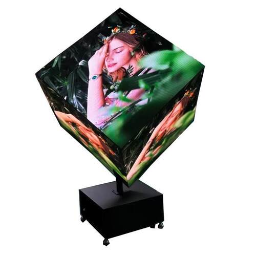 LED魔方屏p2.5LED四方屏 p3led异形屏p4 led不规则显示屏p2dj方屏