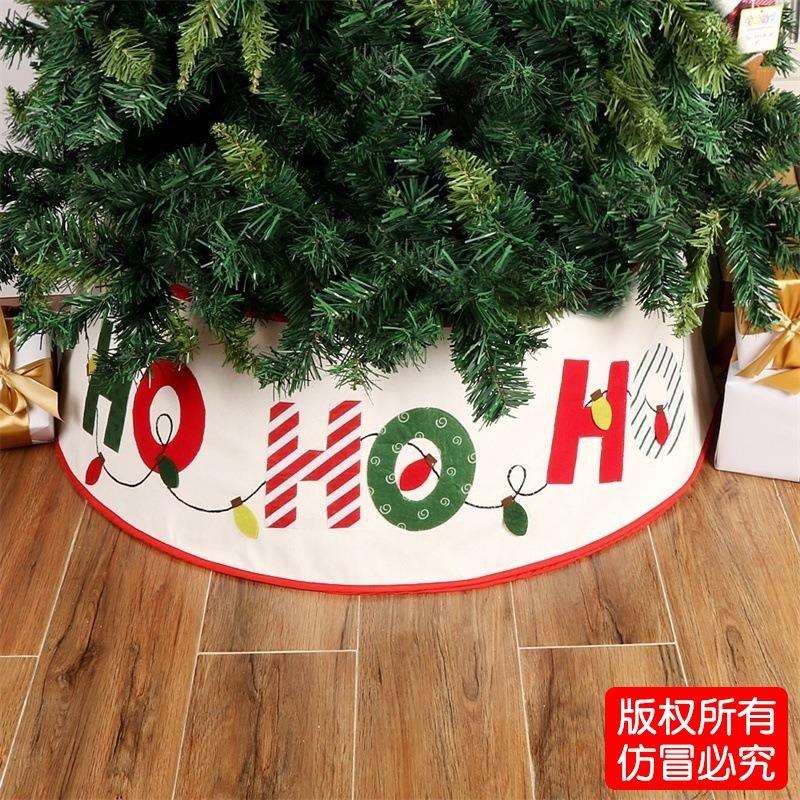 亚马逊圣诞树装饰品圣诞树裙围裙圣诞派对布置树裙圣诞树装饰配件