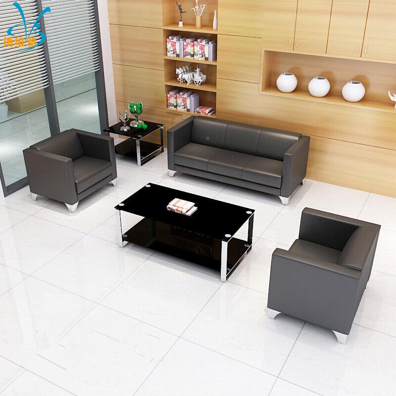 办公务茶几 钢化玻璃简BWY-CJ32约现代茶几0办公商会客室茶几 1*6