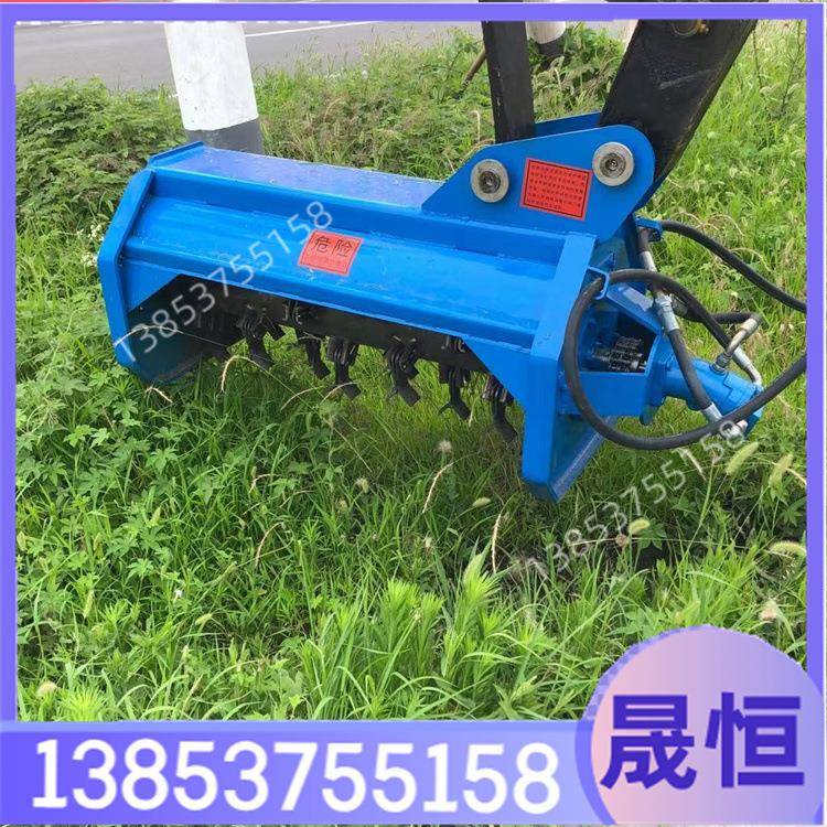 液0压修剪碎枝粉草机 园边林灌木木钩挖机坡采茶机 6QKQ机打挖草