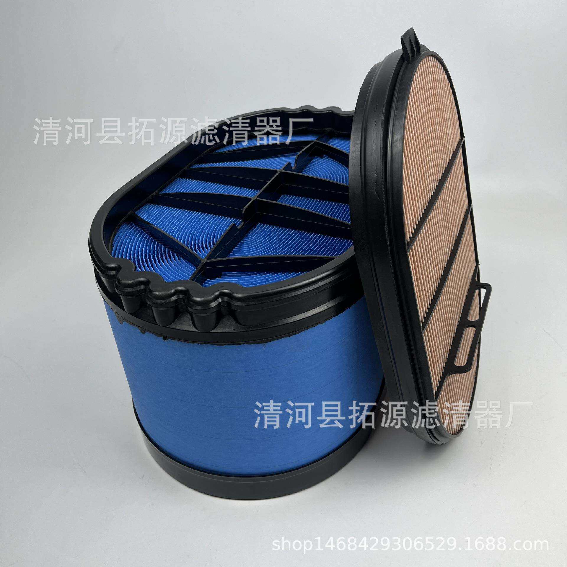P639937空气滤清器三立方装载机空滤P607557蜂窝空气滤芯