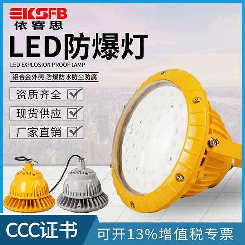 50W厂房车间防爆应急照明灯60W100WLED泛光灯70瓦LED防爆灯耐腐