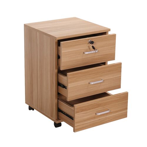 文件柜落地柜电脑桌办公柜打印桌上下带锁抽屉资料柜矮柜