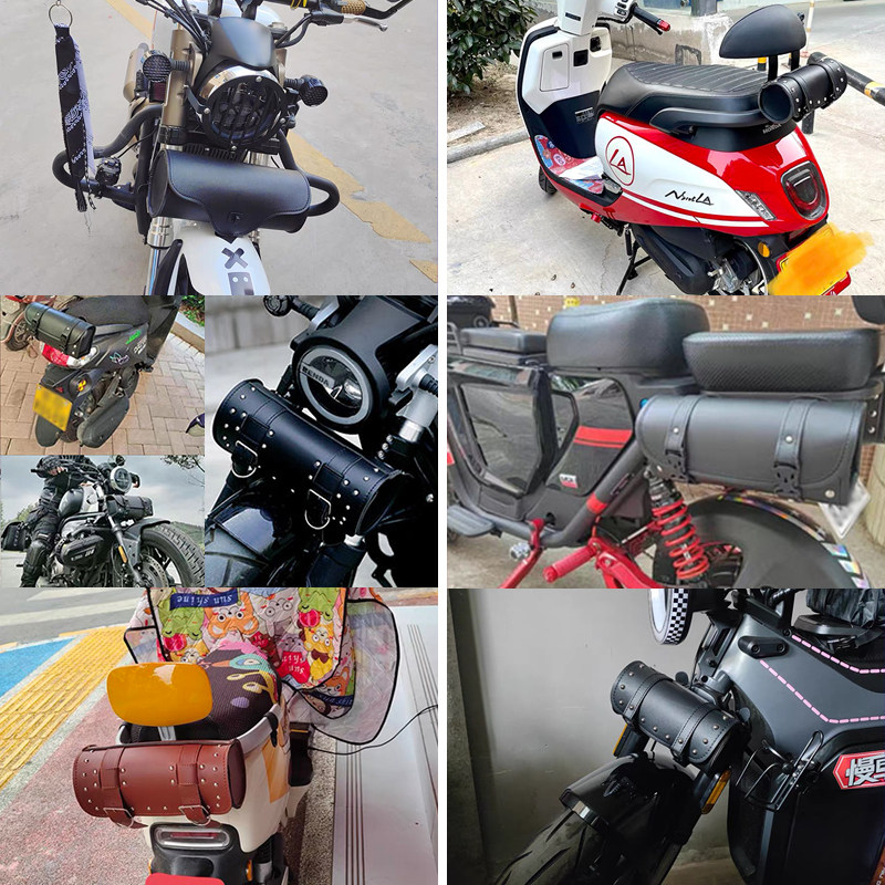 摩侧边包电动防水带锁防盗尾挂包工具包边袋