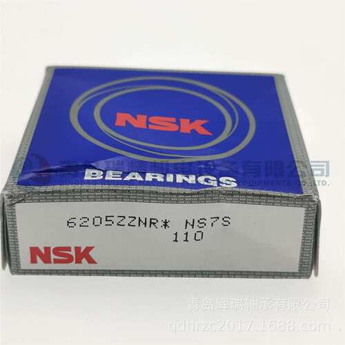 N-S-K 深沟球轴承 6205ZZNR = 6205-2ZNR 6205N 外圈带止动槽卡簧