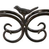 光面铁艺桶盆架子爱心形小鸟装 饰架桶架桌面盆桶立架