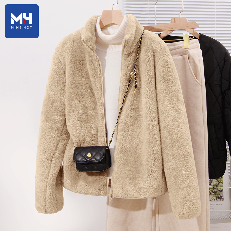 唐狮集团MH双面摇粒绒外套女秋冬