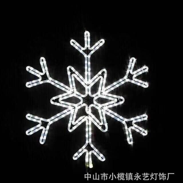 简易LED造型装饰灯雪花图案灯花灯工艺造型灯节日陈美圣诞灯具