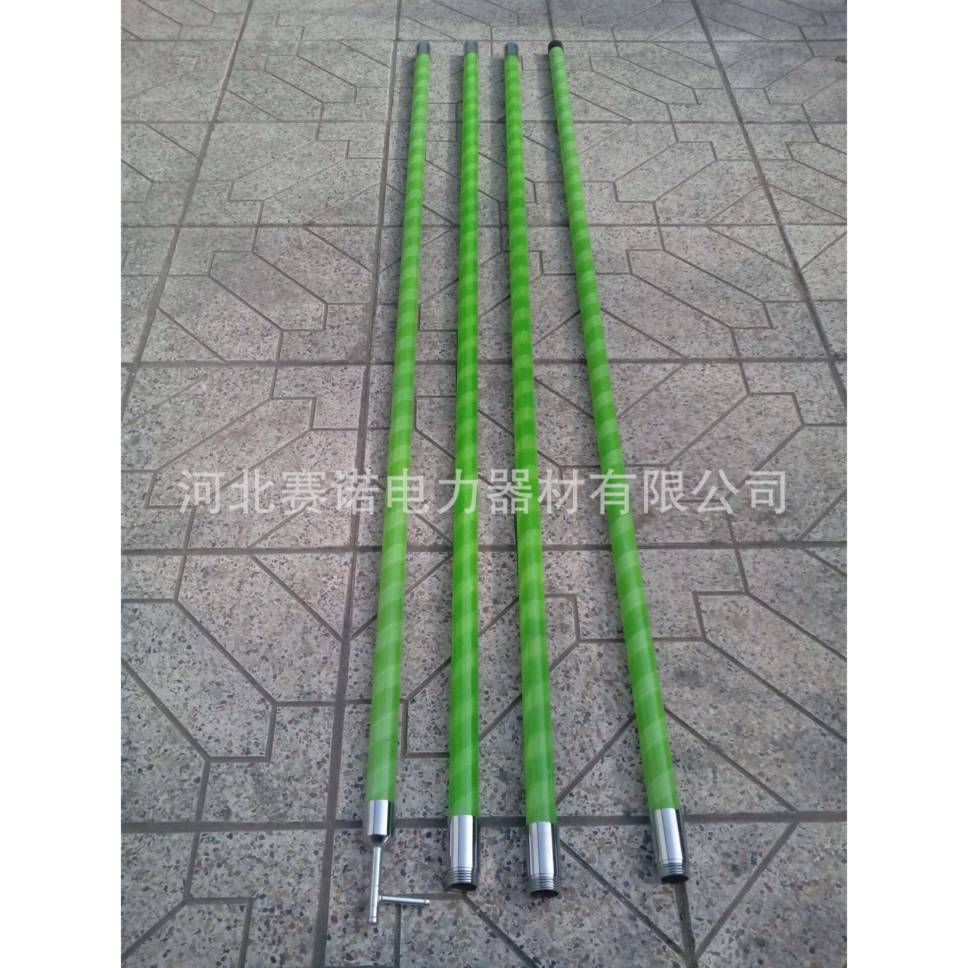 绿色令克棒3节4米 高压拉闸杆4米10kv殿力拉杆10千伏用组合对接式