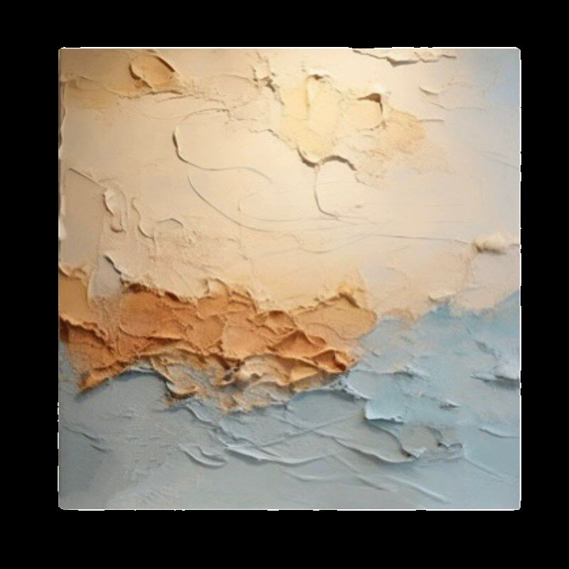 纯手绘装饰画厚肌理海浪风景挂画沙发背景墙客厅现代抽象油画