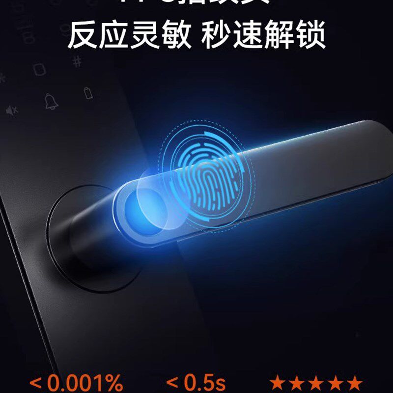 翔羽云盾公寓酒店智能锁刷卡密码锁木门防盗门指纹锁手控制