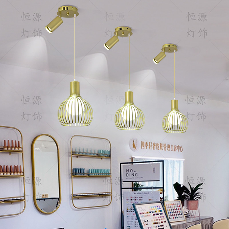 美发理发店灯具吧台餐饮灯创意个性店铺商用鸟吊灯