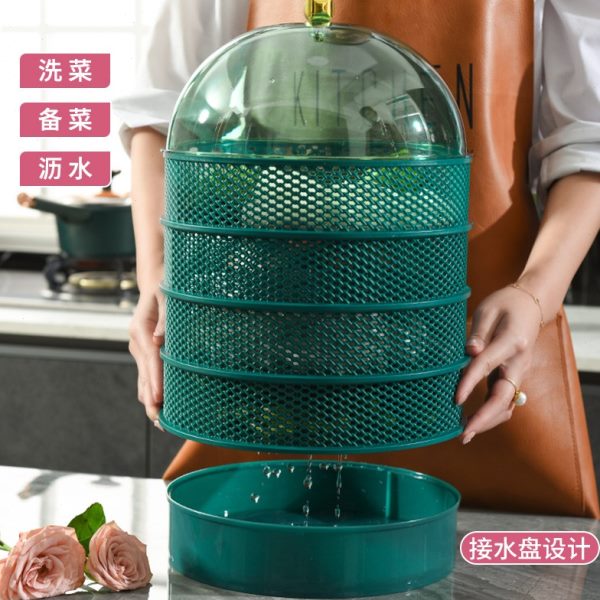 菜罩多层多功能剩菜收纳架家用神器防苍蝇防尘防蚊网红食物罩