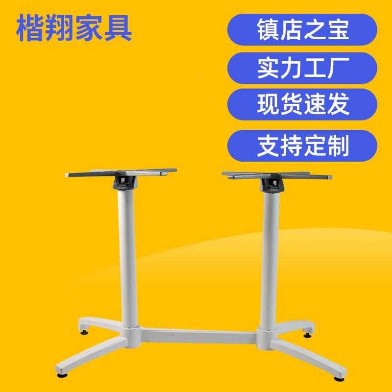 双管铝合金折叠加固桌脚桌架餐厅饭桌架子便携户外野餐台架支架