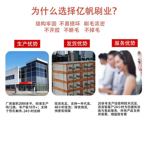 工业防尘清洁不锈钢丝条刷耐磨紧密耐腐蚀加厚密封底座不锈钢条刷