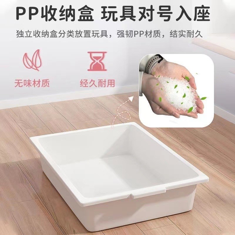 儿童书架绘本架书本玩具收纳架一体简易家用置物架落地宝宝阅读架图片