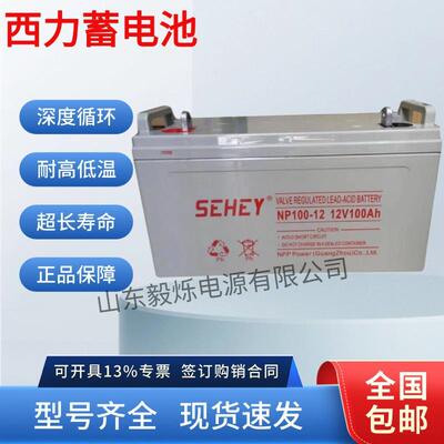 SEHEY西力蓄电池SH100-1212V100AH铅酸免维护65/38/24/150/200