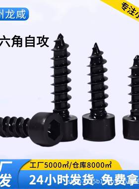 HA黑色加硬圆柱头内六角自攻螺丝钉淬火杯头自攻音响螺丝M1.7-M8