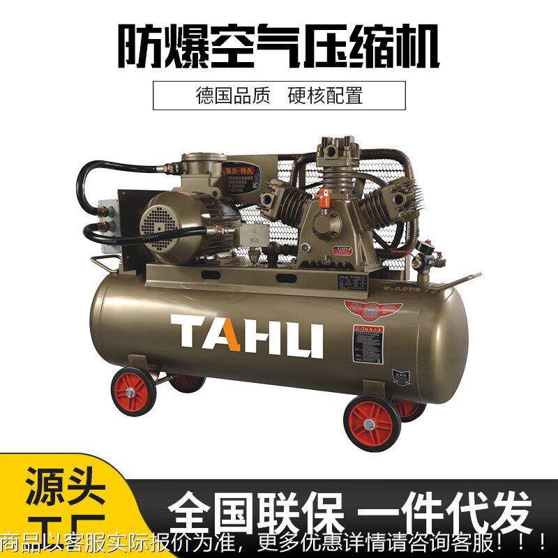 塔虎B防爆T4空压机活塞式皮空压机工业级高压打带气气泵空0.17/8