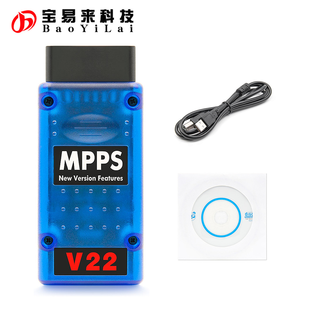 MPPS V22 Master ecu Tricore Cable 不锁机 多语言无次数点数限