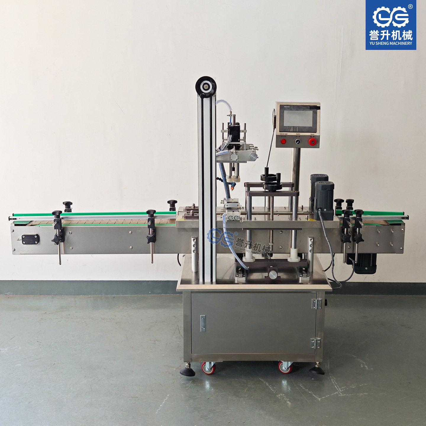 伺服全自动四轮旋盖机流水线塑料瓶螺纹盖拧紧伺服电机扭力精准