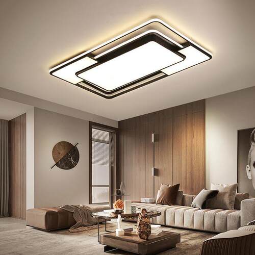 现代简约大气长方形led吸顶灯家用卧室灯客厅灯北欧餐厅组合灯具