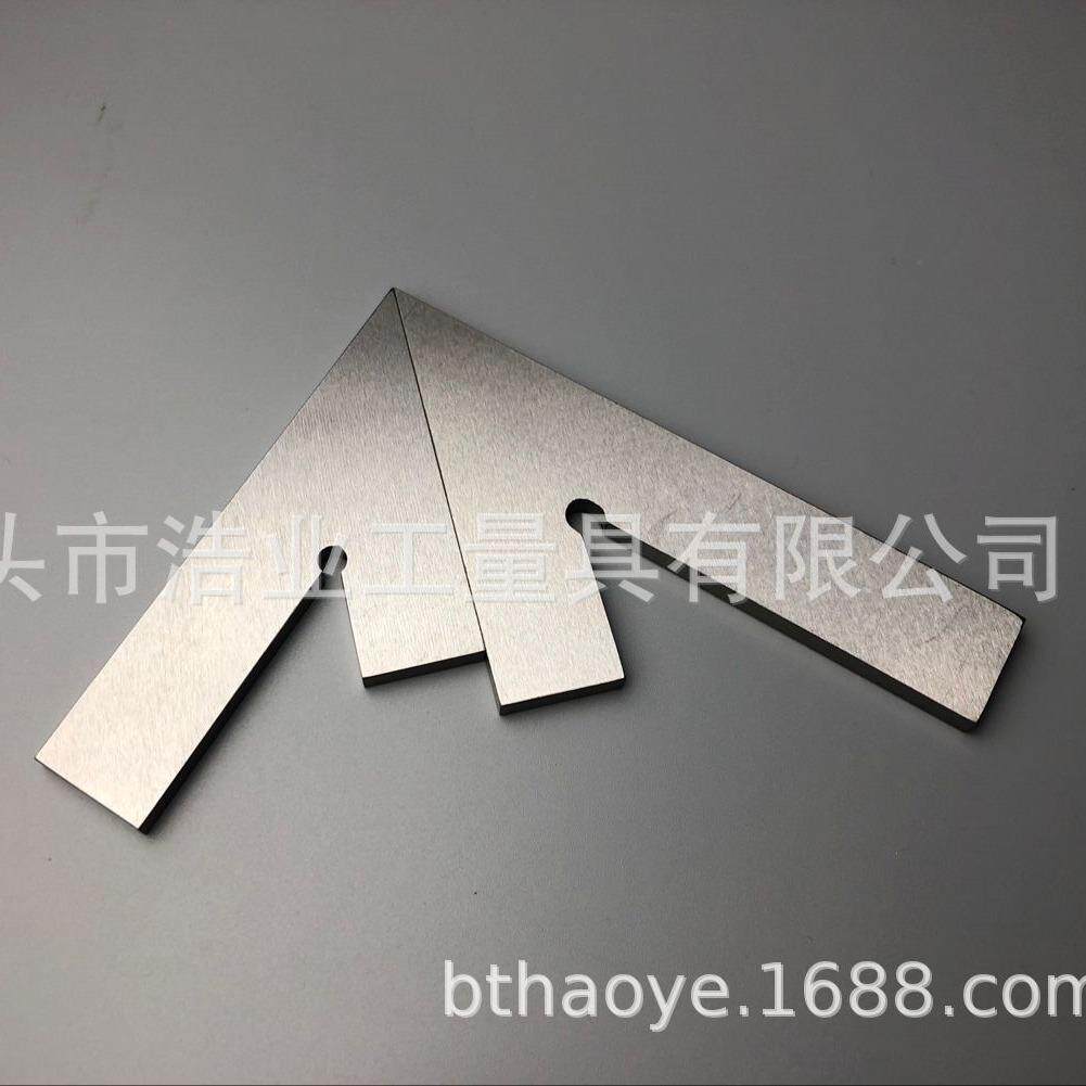 平口45度角尺 150x100 20宽 5mm厚 测量面手工研磨 DIN875/2标准