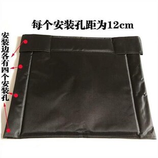 轮椅靠背轮椅车靠背垫坐垫透气耐磨加厚牛津布椅垫黑色蓝红格